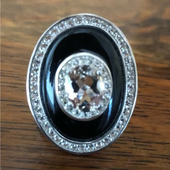 $62 Estate Ring Sterling Silver Marked 925 China Size 10 - Picture 2 of 3